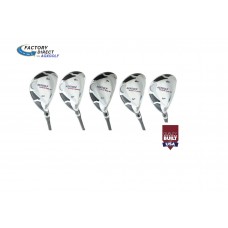 AGXGOLF Men's Magnum XS Series # 5, 6, 7, 8 & 9 Hybrid Irons Set, Graphite w/Matching Head Covers; USA Built